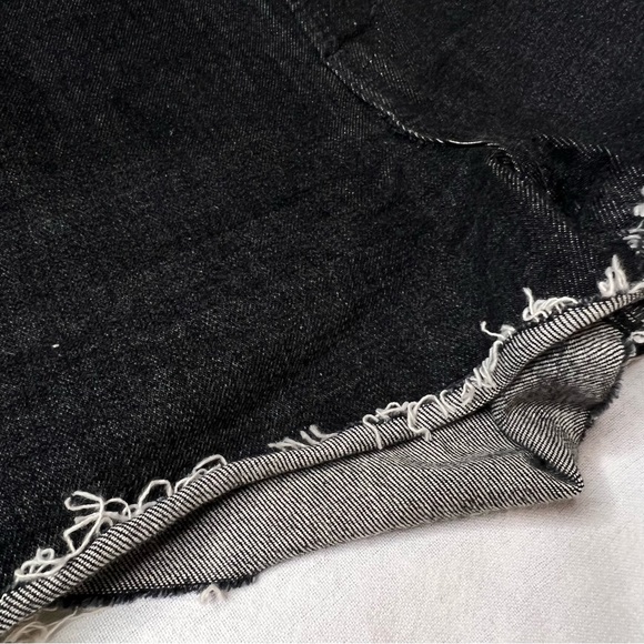 Lucky Brand Relaxed Black Denim Women's Shorts - Picture 3 of 8